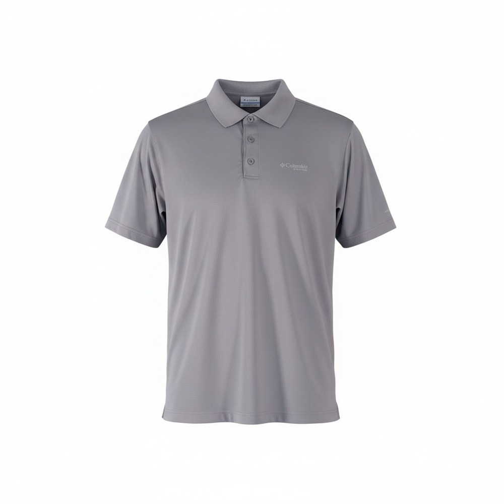 Columbia PFG Mens Short Sleeve Polo Shirt Lt. Purple Medium FM1038 Sun Protect